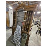 Hutch with glass shelves