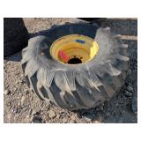 Swather Tire and Rim - New Holland