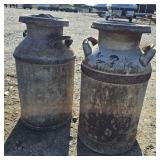 2-- Vintage Milk Cans