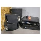 Tote of Stereo Equipment