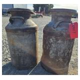 2-- Vintage Milk Cans
