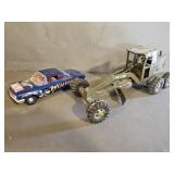 Tonka Army Grader & Marvel Wolverine Sedan