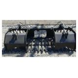 84" Skid Steer Rock and Brush Grapple