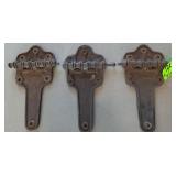 3 Vintage Hinges 3 Vintage Hinges