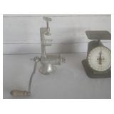 Vintage Scale and Grinder Vintage Scale and Grinder