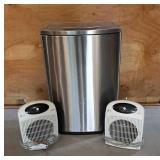 Trash Can / 2 Heaters Trash Can / 2 Heaters