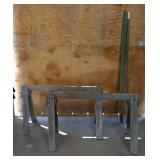 2 Saw Horses/ 2 T- Posts 2 Saw Horses/ 2 T- Posts