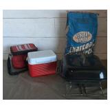 Coolers/ Stove/ Charcoal