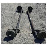 2--Torsion Trailer Drop  Axles