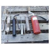 3 Grease Guns/ 1 Fire Extinguisher 3 Grease Guns/ 1 Fire Extinguisher