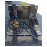 Forklift forks w/ Hoses Forklift forks w/ Hoses