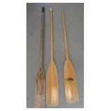 3 Wooden Oars