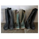 3 Pairs of Rubber Boots