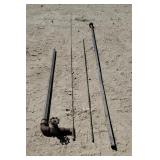 Round up. All thread 65" long. Antenna 9ft long Round up. All thread 65" long. Antenna 9ft long