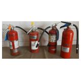 4 Fire Extinguishers 4 Fire Extinguishers