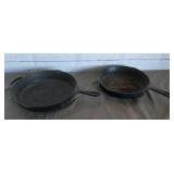 2 Cast Iron Pans