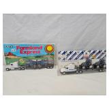 2-Ertl Ford NH Equipment Hauling Sets w/ Tractors