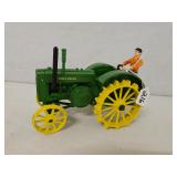 John Deere D on steel with Driver