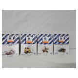 4-cards NH Blower, Mixer, NH Rake, NH Skid Loader