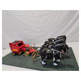 4 - Hitch w/Custom Forecart & 660 NH Round Baler