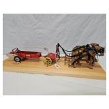 2-Horse Hitch w/Custom Made Forecart and Spreader