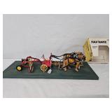 Custom Made 2-Horse Hitch w/ForeCart & NH Hay Rake