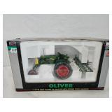 Oliver Row Crop 66 Diesel WF w/Spring Tooth Harrow