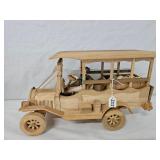 Custom Wood Truck Hauler and Man