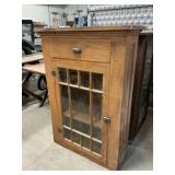 1 Cabinet w/ Glass Door & Top Drawer
