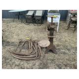 Cream Seperator, 4 Hay Forks, & Cast Iron Wheel