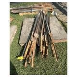 21- 6 1/2 ft steel posts