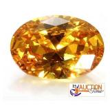 $2100 Yellow Sapphire 10.20Ct Oval Loose Gemstone