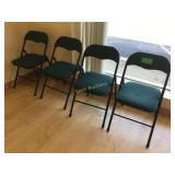 4 padded folding chairs 4 padded folding chairs