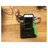 iPad with Onkyo docking station and chords iPad with Onkyo docking station and chords