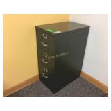 Three Drawer File Cabinet With Key