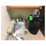 Keurig Coffee Maker and Supplies