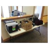 Large Lot of Office Supplies on Table