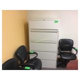 Five Drawer Lateral File No Key