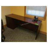 Executive Wood Credenza With Keys