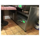 56 inch wide equipment stand with drawers