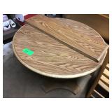 42 inch wood mode table with leaf