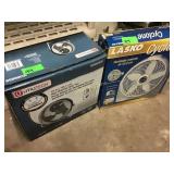 Two used fans in the box