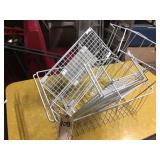 A lot of dish drying racks