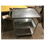 Stainless steel metal kitchen cart