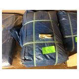 Two piece 20 ‘ x 40' blue tarp