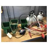 Cedar Salters, sprayers and pump