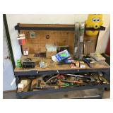 Assorted tooling on workbench workbench not