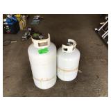 Two propane tanks