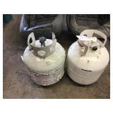 Two propane tanks