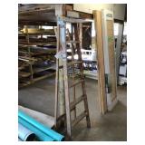 Wood  6 foot folding ladder